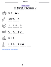 Hiero II of Syracuse printable worksheet preview