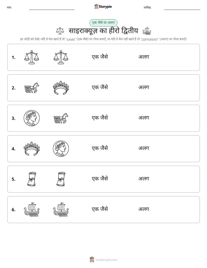 समान या भिन्न