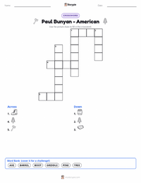 Paul Bunyan - American printable worksheet preview