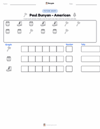 Paul Bunyan - American printable worksheet preview