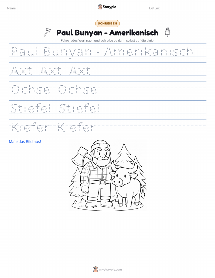 Schreibübung