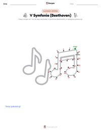 Podgląd drukowalnego arkusza ćwiczeń V Symfonia (Beethoven)