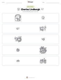 Charles Lindbergh printable worksheet preview