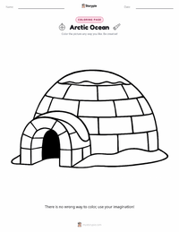Arctic Ocean printable worksheet preview