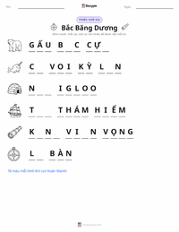 Xem trước tài liệu in sẵn Bắc Băng Dương