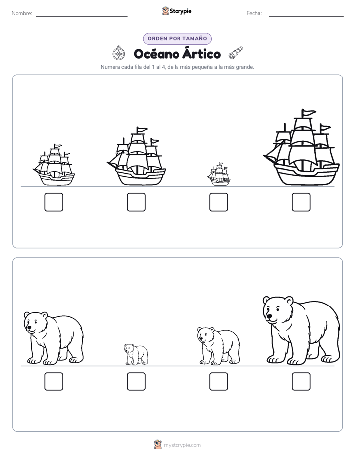 Orden de Tamaños