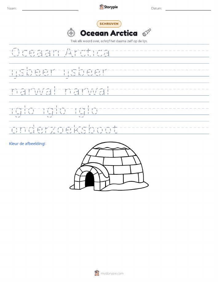 Schrijf Oefening