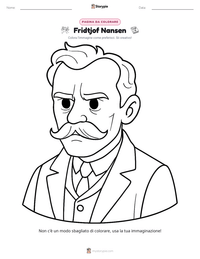 Anteprima della scheda stampabile di Fridtjof Nansen