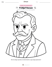 Podgląd drukowalnego arkusza ćwiczeń Fridtjof Nansen