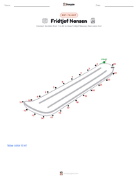 Fridtjof Nansen printable worksheet preview