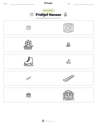 Fridtjof Nansen printable worksheet preview