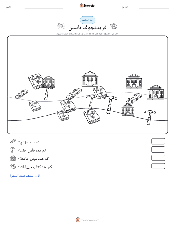 مشهد العد