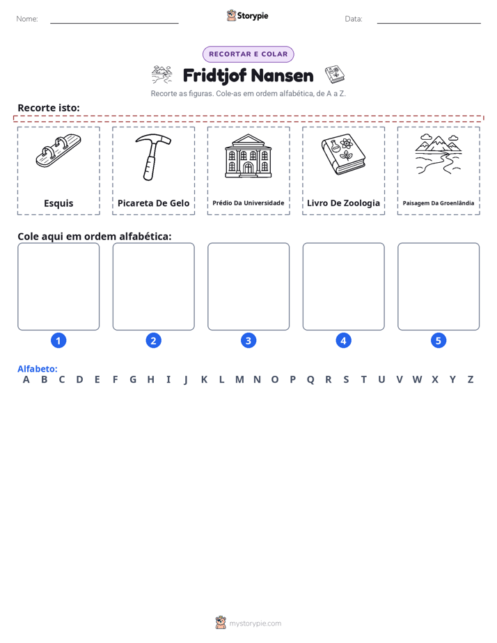 Recortar & Colar Alfabeto