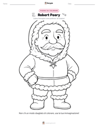 Anteprima della scheda stampabile di Robert Peary