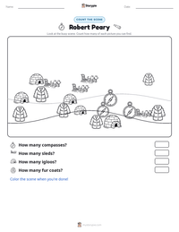 Robert Peary printable worksheet preview