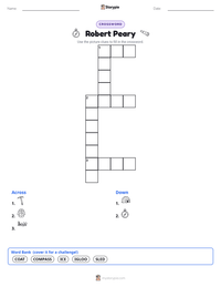 Robert Peary printable worksheet preview