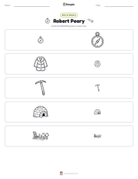 Robert Peary printable worksheet preview