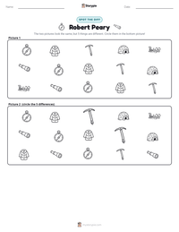 Robert Peary printable worksheet preview