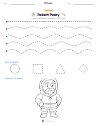 Robert Peary printable worksheet preview