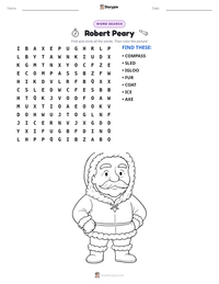 Robert Peary printable worksheet preview