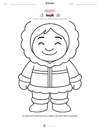 Inuit druckbare Arbeitsblatt Vorschau