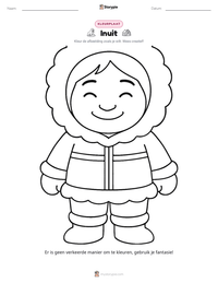 Inuit afdrukbare werkblad voorbeeld
