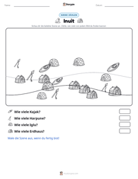 Inuit druckbare Arbeitsblatt Vorschau