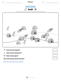 Inuit printable worksheet preview