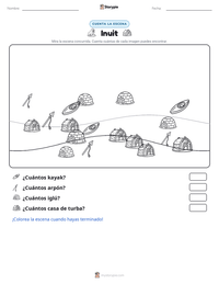 Vista previa de la hoja de trabajo imprimible de Inuit