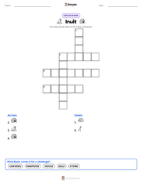 Inuit printable worksheet preview