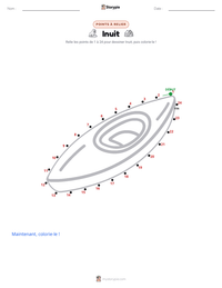 Aperçu de la feuille de travail imprimable Inuit