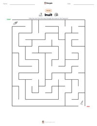 Inuit printable worksheet preview