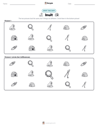 Inuit printable worksheet preview