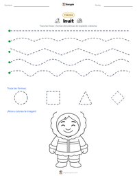 Vista previa de la hoja de trabajo imprimible de Inuit