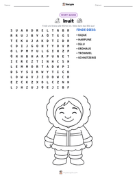 Inuit druckbare Arbeitsblatt Vorschau