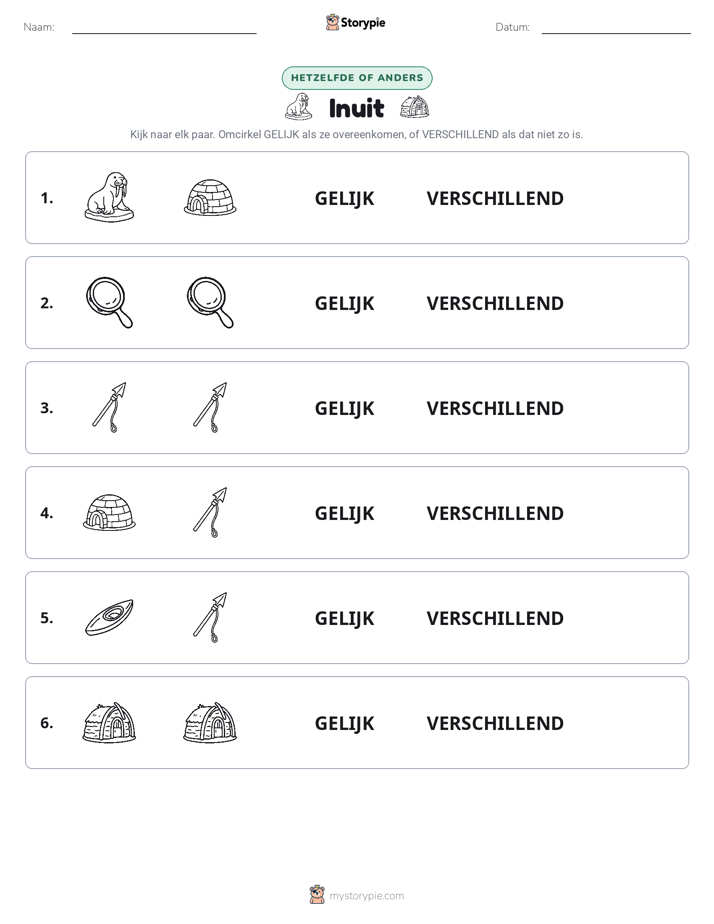 Zelfde of Verschillend