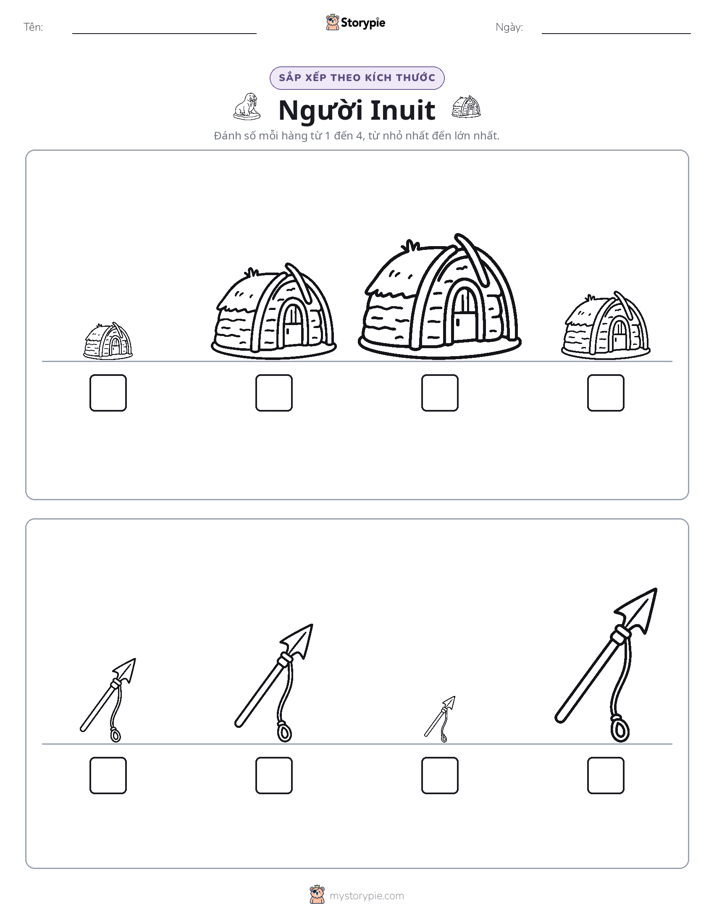 Thứ Tự Kích Thước