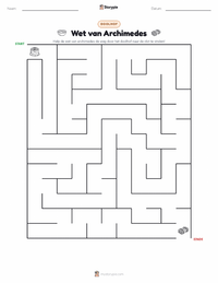 Drijfvermogen afdrukbare werkblad voorbeeld