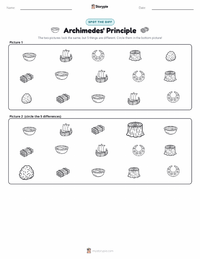 Archimedes' Principle printable worksheet preview
