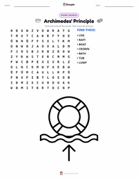 Archimedes' Principle printable worksheet preview