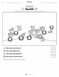 Republik druckbare Arbeitsblatt Vorschau