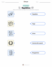 Vista previa de la hoja de trabajo imprimible de República