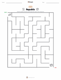 Republic printable worksheet preview