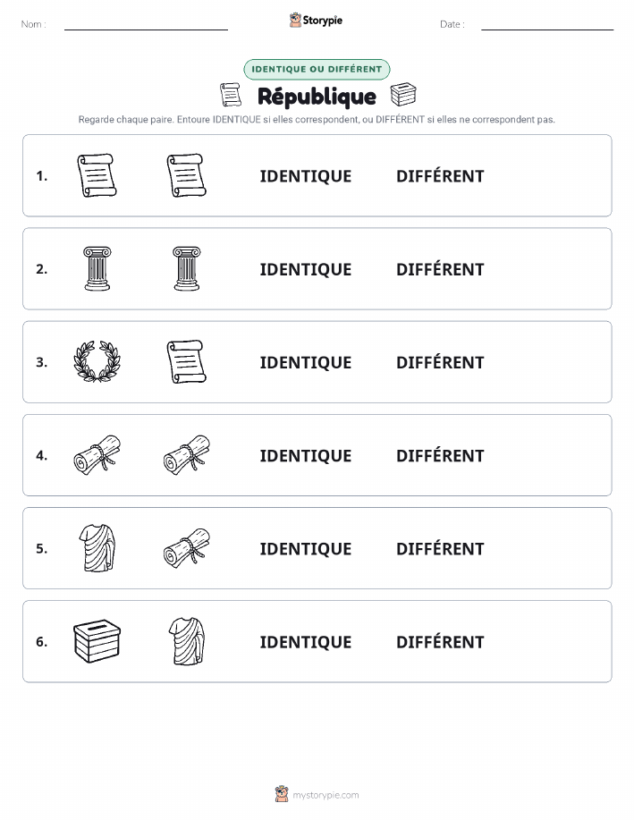 Identique ou Différent