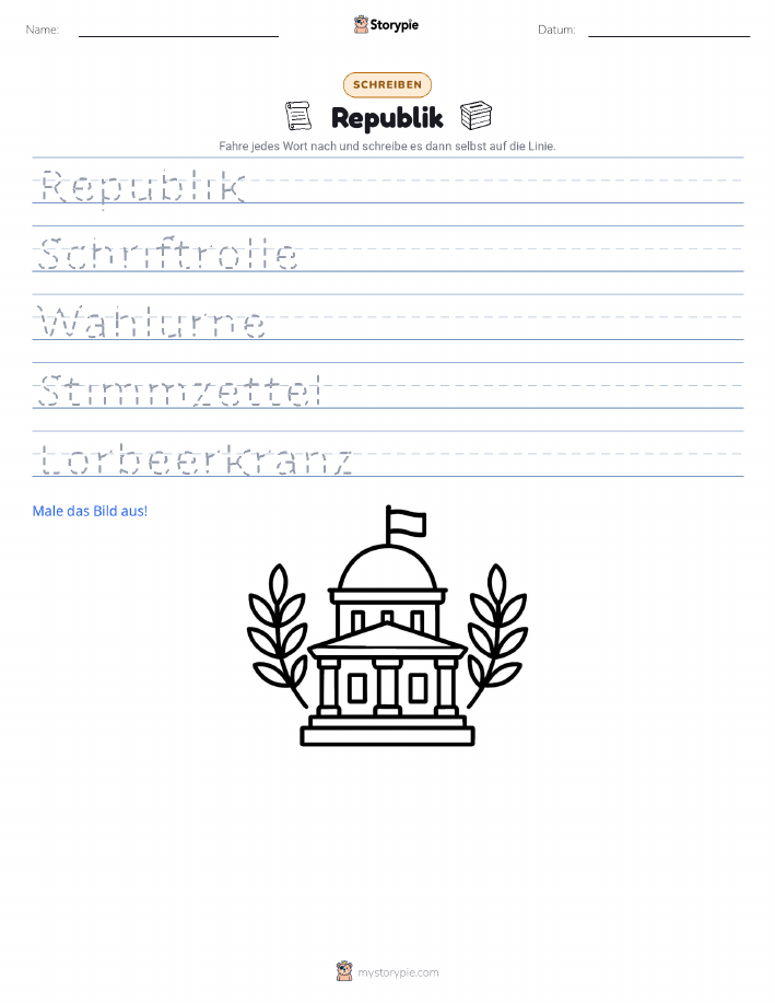 Schreibübung