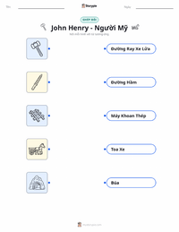 Tài liệu in sẵn John Henry - Người Mỹ cho trẻ em