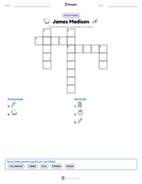 Anteprima della scheda stampabile di James Madison