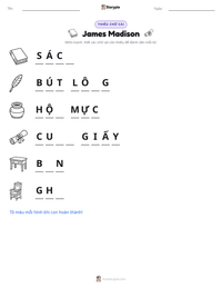 Xem trước tài liệu in sẵn James Madison