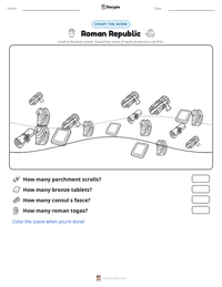 Roman Republic printable worksheet preview