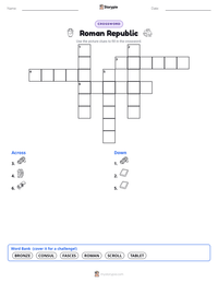 Roman Republic printable worksheet preview